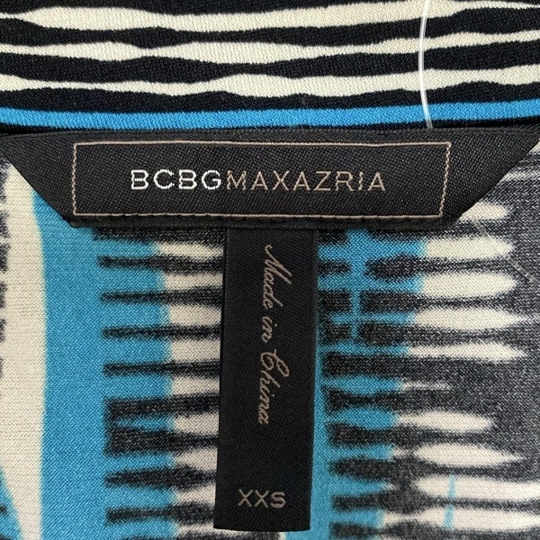 ビーシービージーマックスアズリア BCBGMAXAZRIA サイズXXS XS - ライトブルー×黒×ベージュ レディース ワンピース_画像3