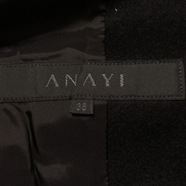 アナイ ANAYI サイズ38 M - 黒 レディース 長袖/フォックス/冬 コート_画像3