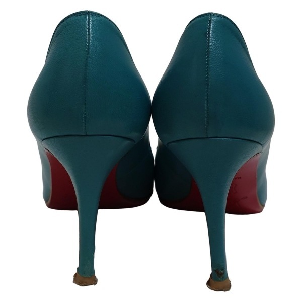 クリスチャンルブタン CHRISTIAN LOUBOUTIN パンプス 35 1/2 - レザー ブルーグレー レディース アウトソール張?zhí)鏈g 靴