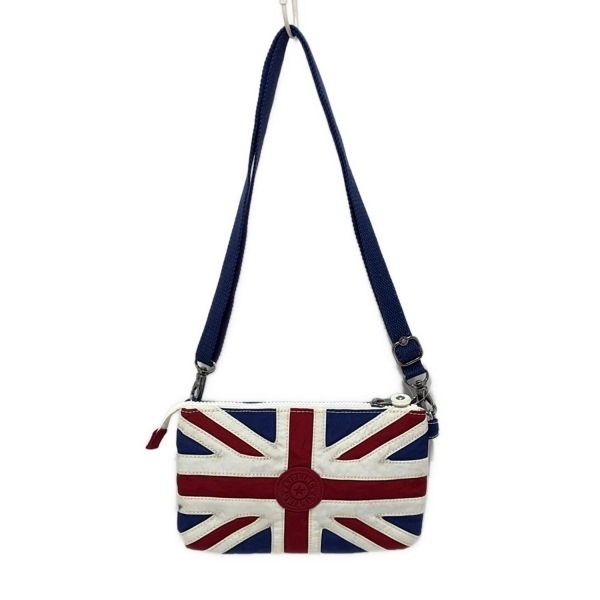 キプリング Kipling ショルダーバッグ - レッド×ネイビー×白 バッグ_画像1