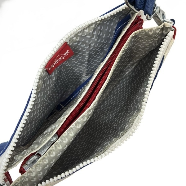 キプリング Kipling ショルダーバッグ - レッド×ネイビー×白 バッグ_画像7
