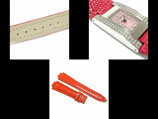 CHAUMET(ショーメ) 腕時計 スティルドゥ ショ―メ スタイル レクタングル レディース SS/革ベルト/12Pダイヤインデックス/2重ダイヤベゼル