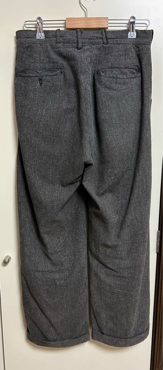 ブラックシャンブレー パンツ ごま塩 vintage French work スペシャル 40'S ブラックシャンブレー ワークパンツ 黒シャン