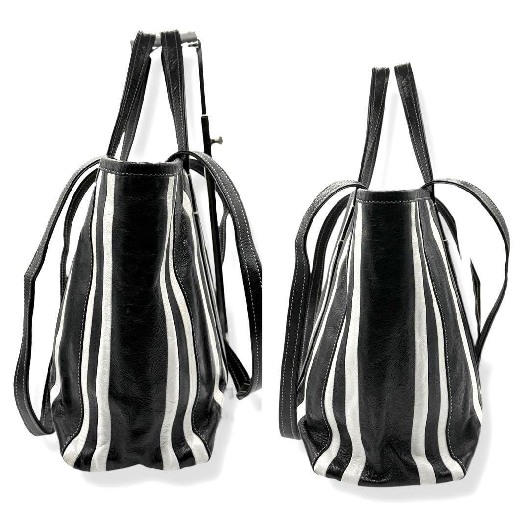 Balenciaga★バルベス 2WAYトート兼ショルダーバッグ A4可 バレンシアガ 2way トートバッグ バルベス ストライプ