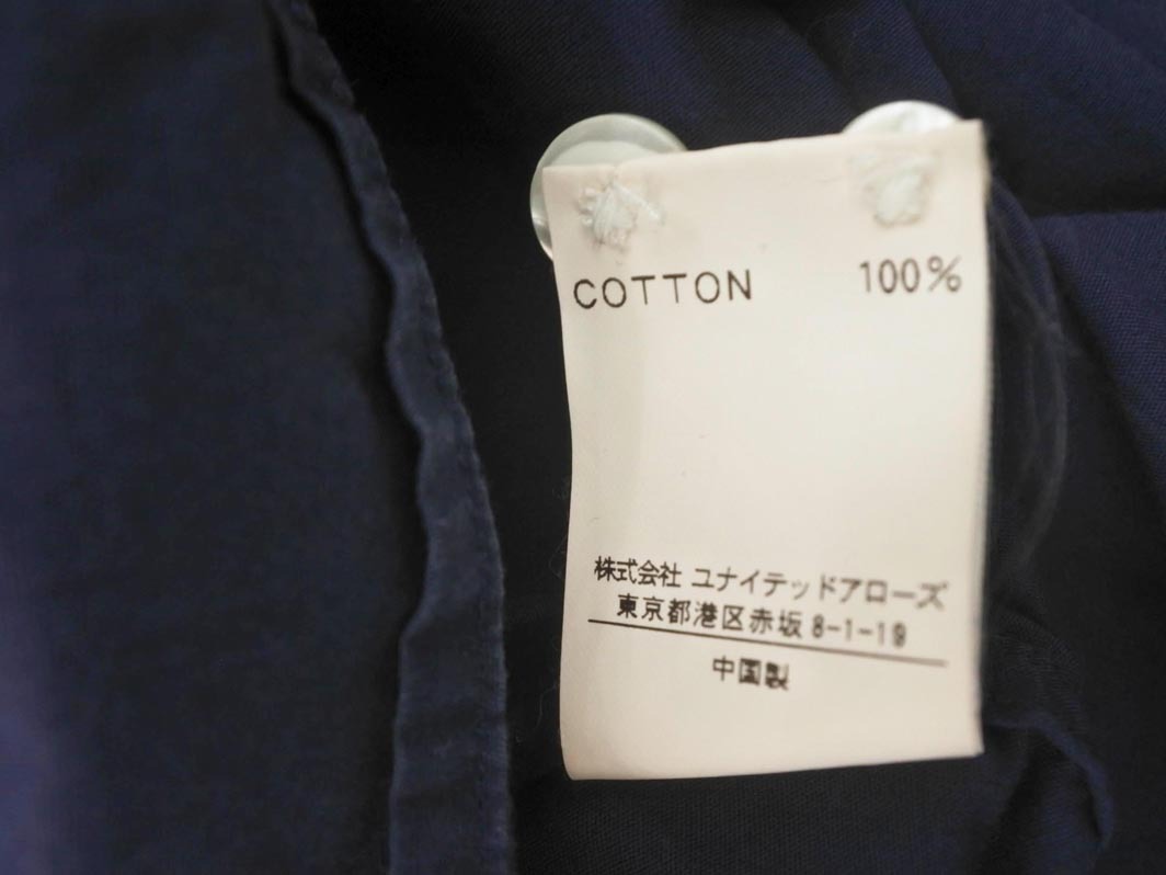 ネコポスOK BEAUTY & YOUTH ビューティ&ユース ユナイテッドアローズ ボタンダウン シャツ sizeS/紺 ■◆ ☆ fga1 メンズ_画像6