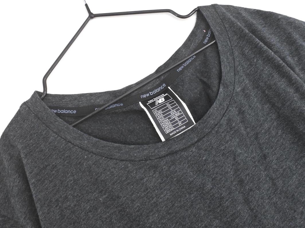 ネコポスOK New Balance ニューバランス プリント Tシャツ sizeS/チャコール ■◆ ☆ fga1 レディース