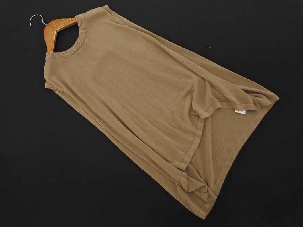 a.v.v アーヴェヴェ ノースリーブ ニット セーター sizeM/ベージュ ■◆ ☆ fga1 レディース_画像1