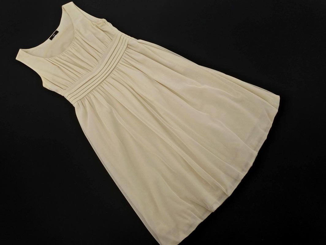 INED イネド レース ノースリーブ ワンピース size9/アイボリー ■◆ ☆ fga2 レディース
