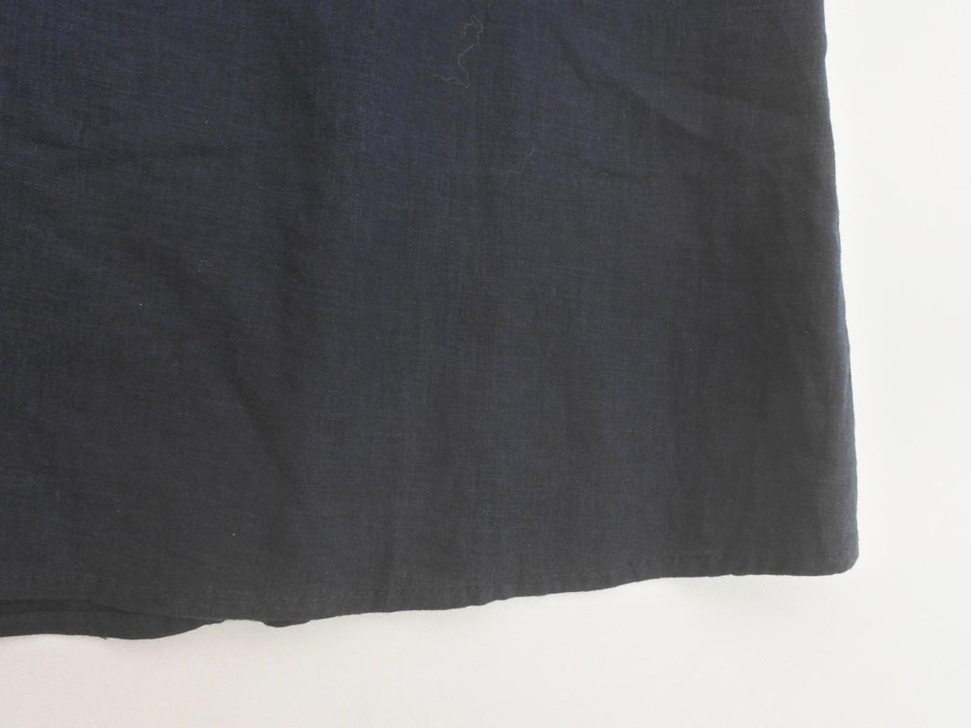 кошка pohs OK Techichi Te chichi linen. оборка безрукавка блуза рубашка sizeM/ темно синий #* * fga2 женский