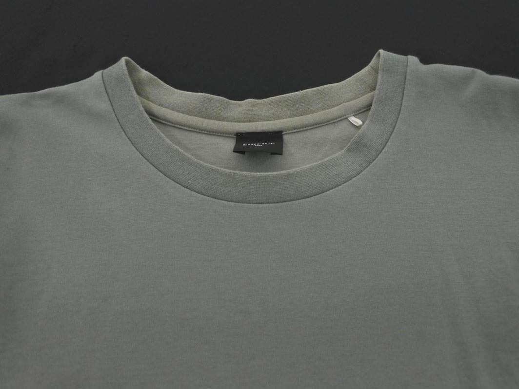 EDIFICE エディフィス 無地 Tシャツ sizeM/カーキグレー ■◆ ☆ fga2 メンズ
