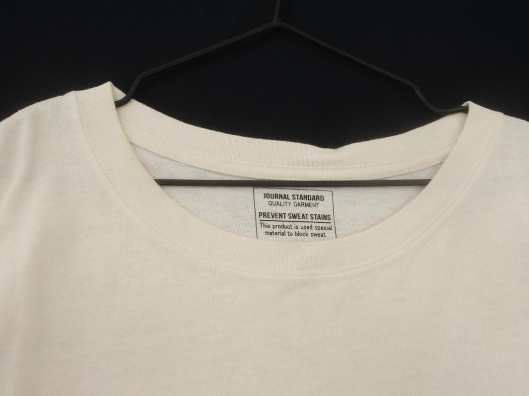 ネコポスOK JOURNAL STANDARD ジャーナルスタンダード ワイド幅 カットソー オフホワイト ■◆ ☆ fga2 レディース_画像4