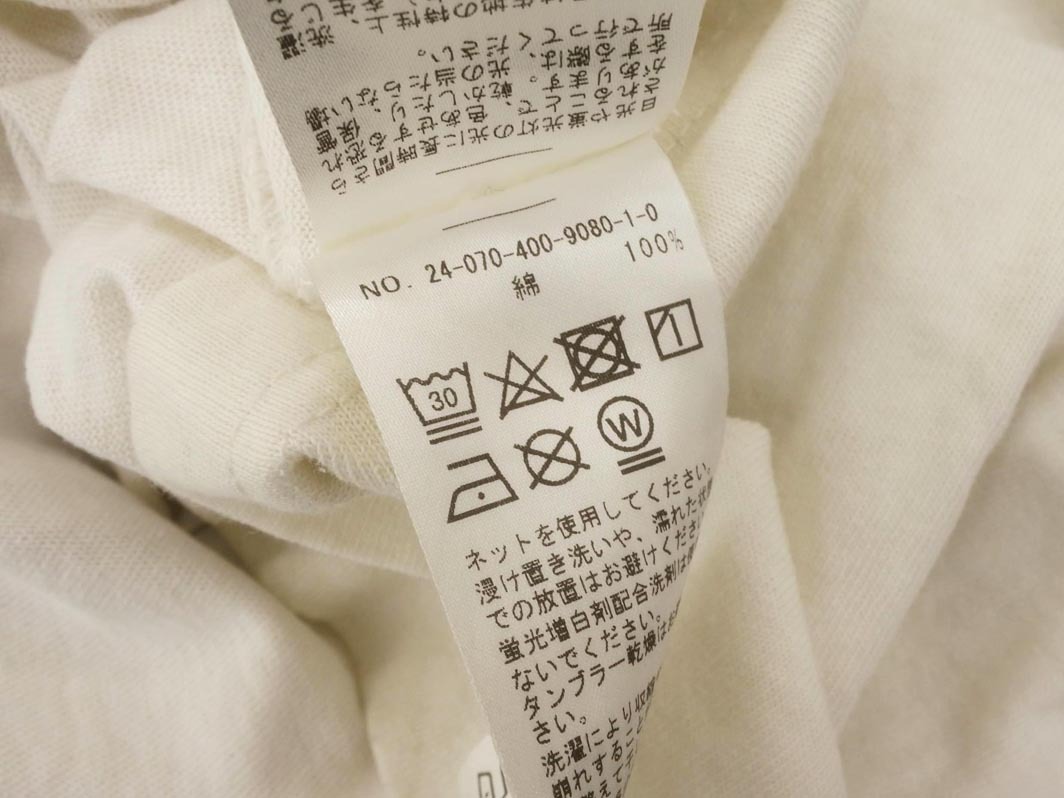 ネコポスOK JOURNAL STANDARD ジャーナルスタンダード ワイド幅 カットソー オフホワイト ■◆ ☆ fga2 レディース_画像9