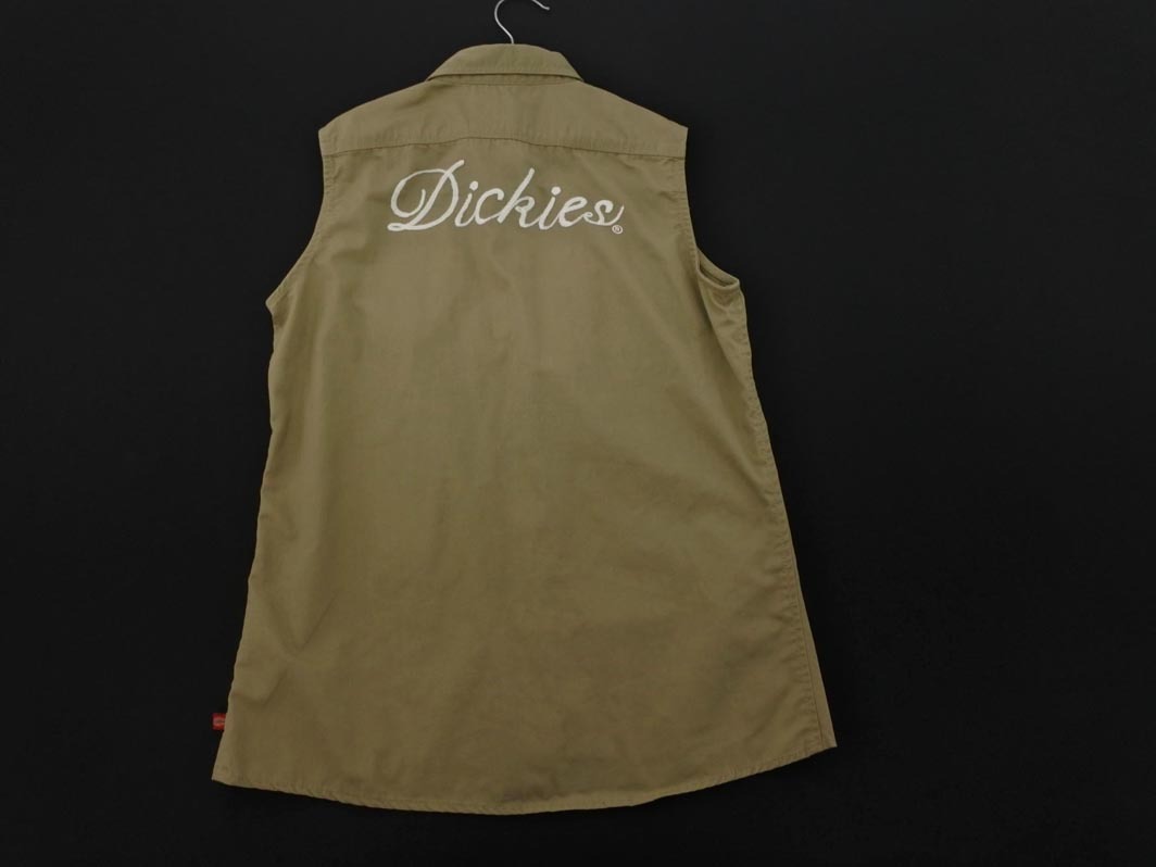 ネコポスOK Dickies ディッキーズ サンプル品 ノースリーブ ブラウス シャツ sizeM/カーキベージュ ■◆ ☆ fga4 レディース_画像5