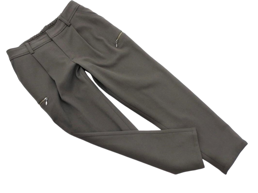 LAUTREAMONT ロートレアモン パイピング テーパード パンツ size36/カーキ ■■ ☆ fga4 レディース