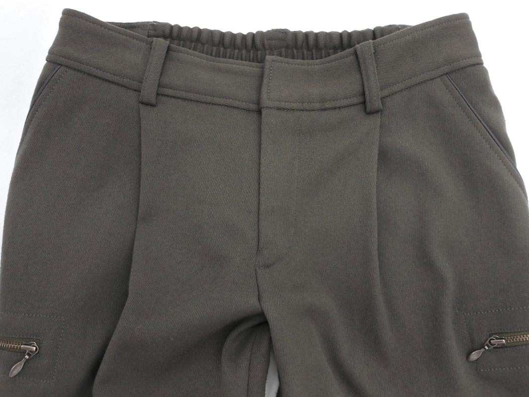 LAUTREAMONT ロートレアモン パイピング テーパード パンツ size36/カーキ ■■ ☆ fga4 レディース