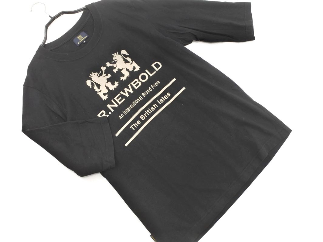 R.NEWBOLD アールニューボールド プリント Tシャツ sizeM/黒 ■◆ ☆ fga4 メンズ