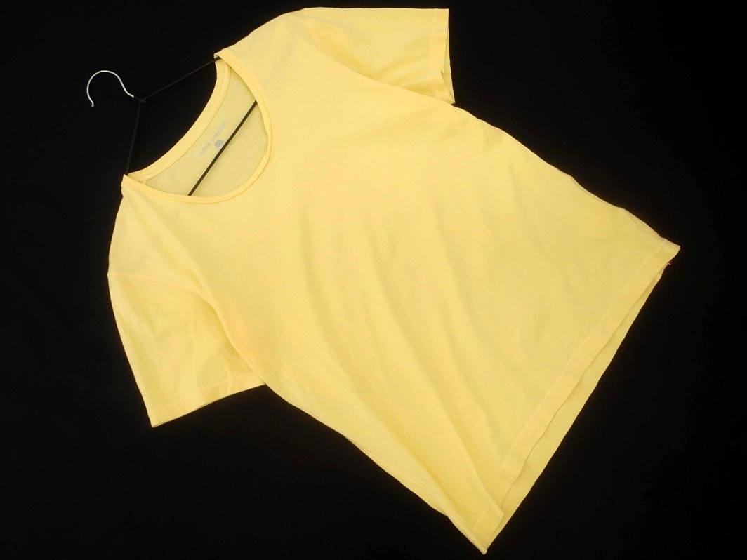 TAKEO KIKUCHI タケオキクチ Uネック Tシャツ size2/黄色 ■◆ ☆ fga7 メンズ_画像1