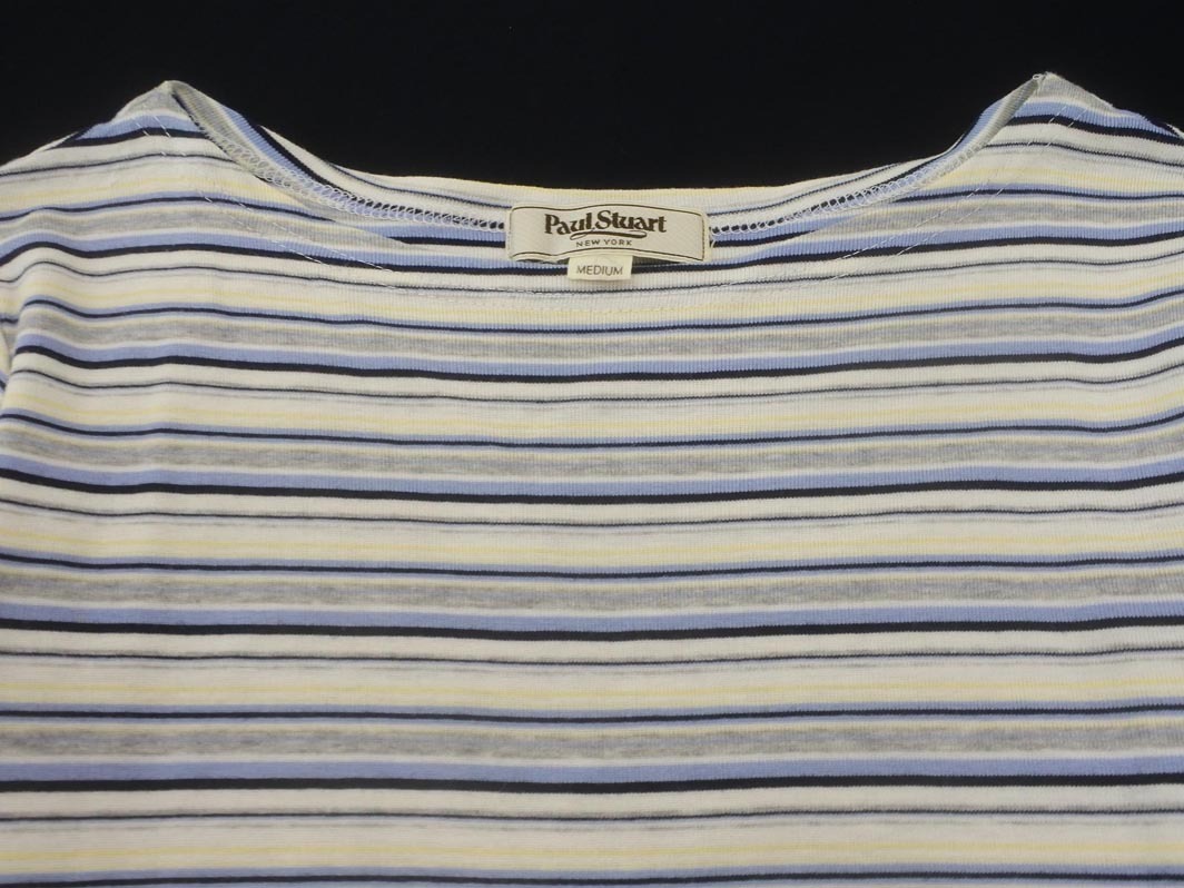 кошка pohs OK PAUL STUART paul (pole) Stuart окантовка cut and sewn sizeM/ синий x желтый x серый #* * fga7 женский