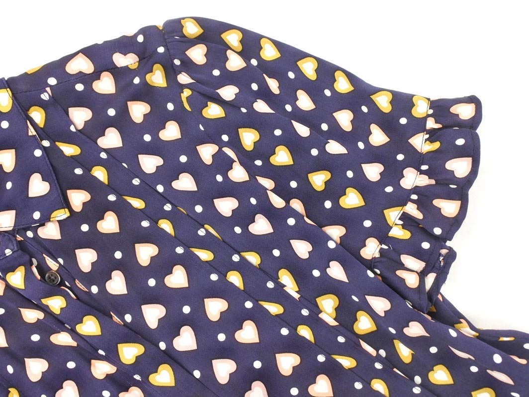 J.CREW ジェイクルー 花柄 ワンピース size2/紺 ■◆ ☆ fga8 レディース_画像3