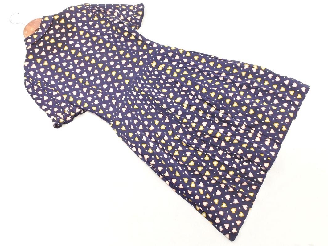 J.CREW ジェイクルー 花柄 ワンピース size2/紺 ■◆ ☆ fga8 レディース_画像6