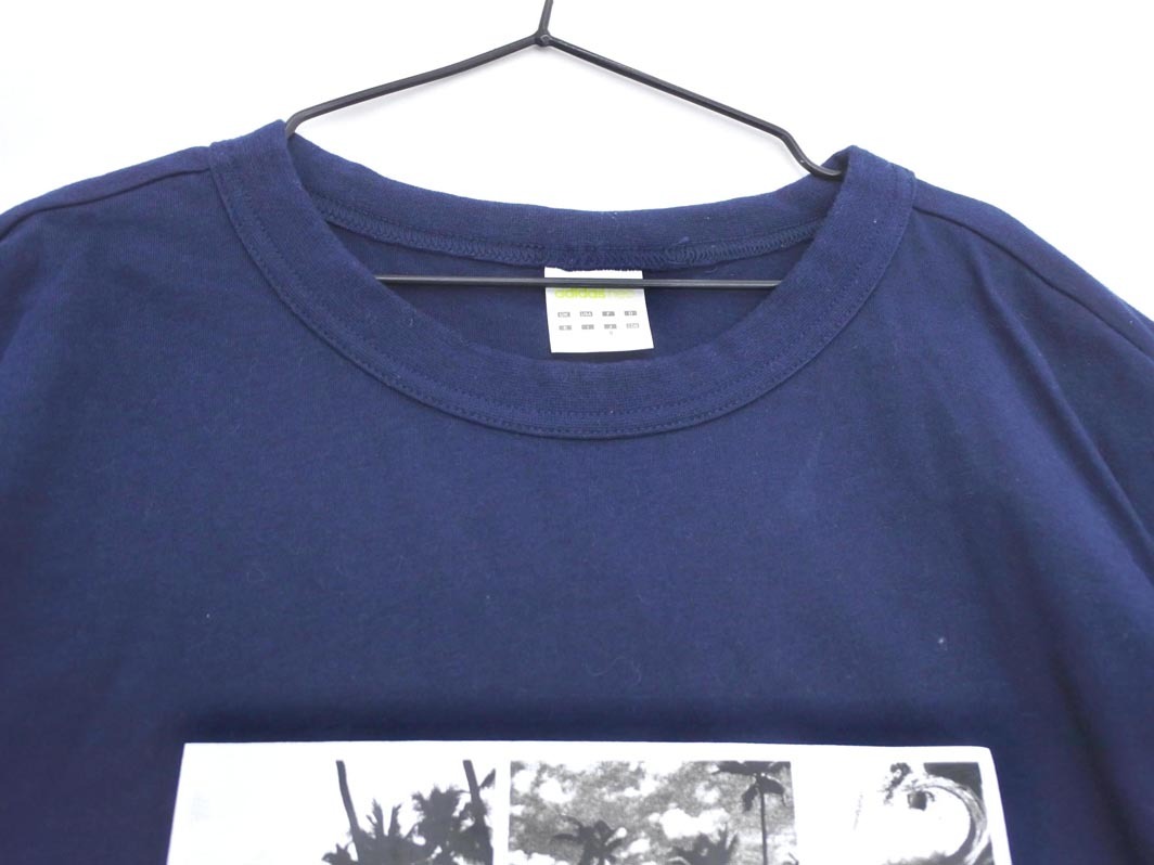 adidas アディダス neo プリント カットソー size0/紺 ■◆ ☆ fga8 レディース_画像4