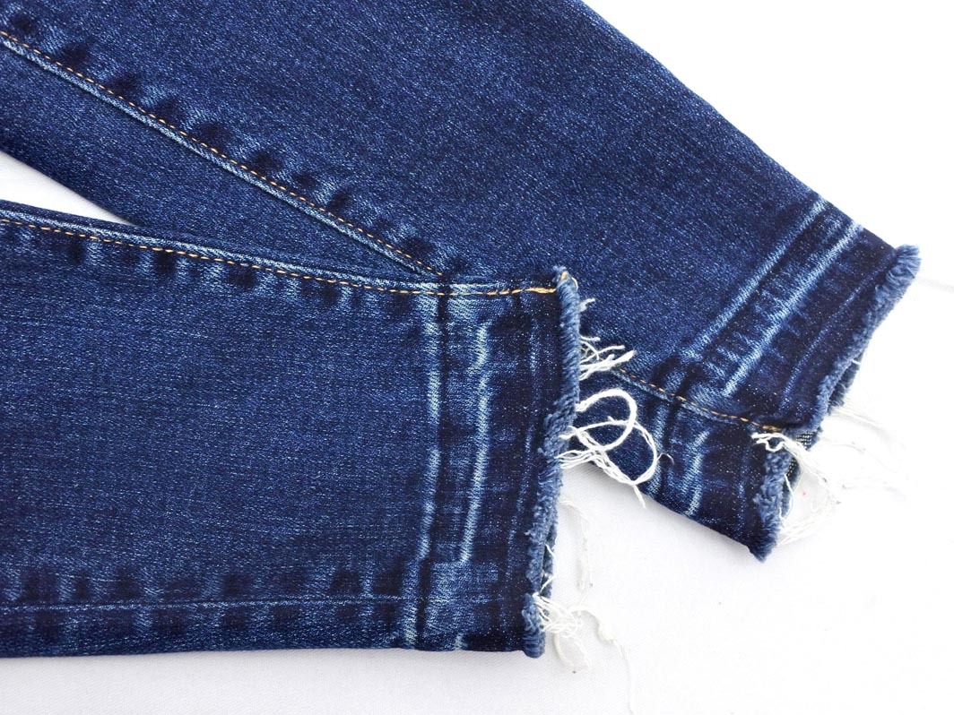 AZUL BY MOUSSY アズールバイマウジー ダメージ加工 ストレッチ デニムパンツ sizeXS/インディゴ ■■ ☆ fga8 レディース_画像3