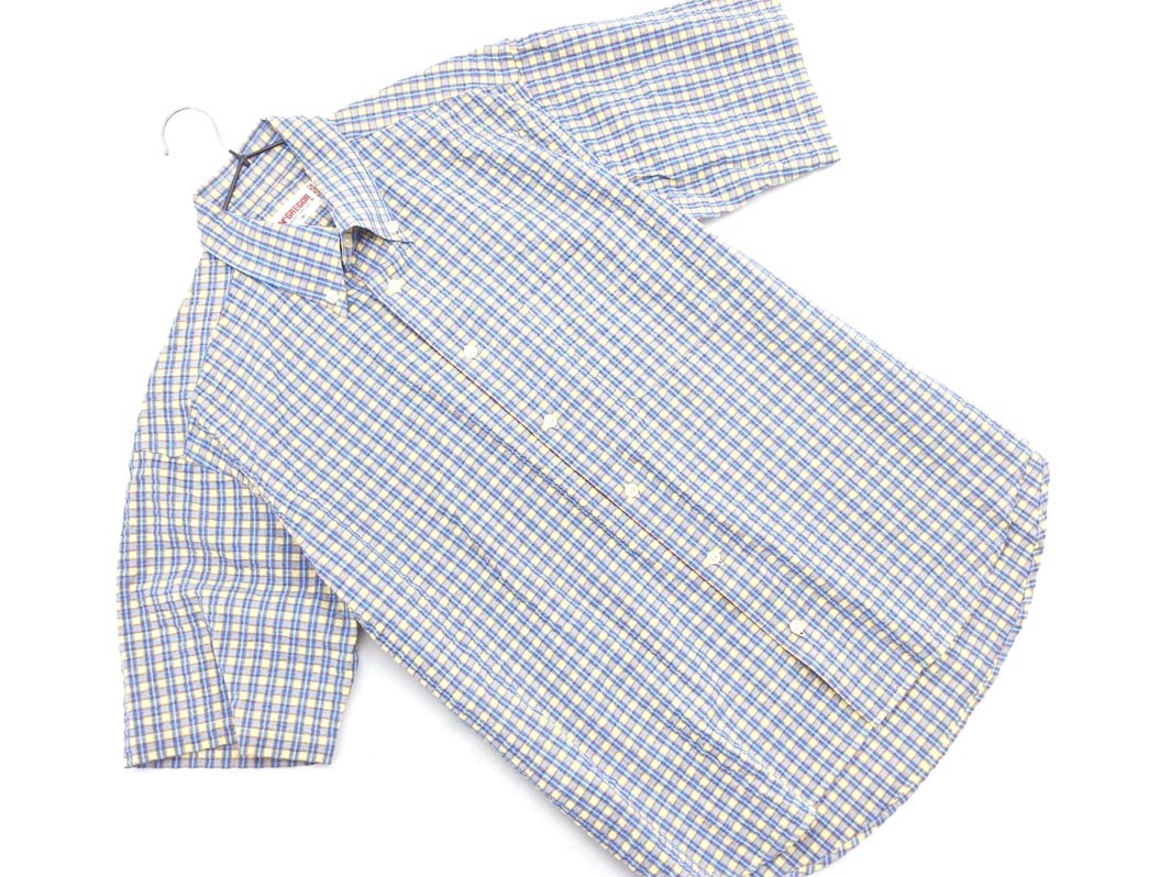 McGregor マックレガー チェック シャツ sizeM/黃ｘ青 ■◆ ☆ fga8 メンズ