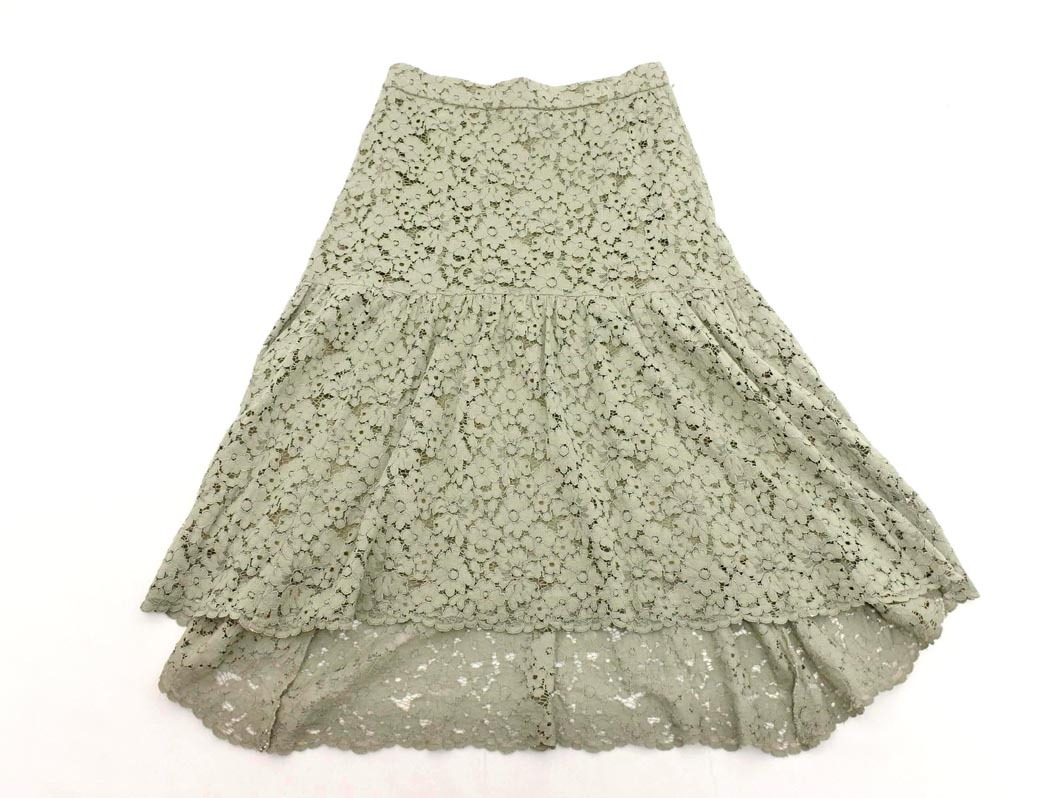 KUMIKYOKU 組曲 総レース スカート size2/カーキ ■◆ ☆ fga9 レディース