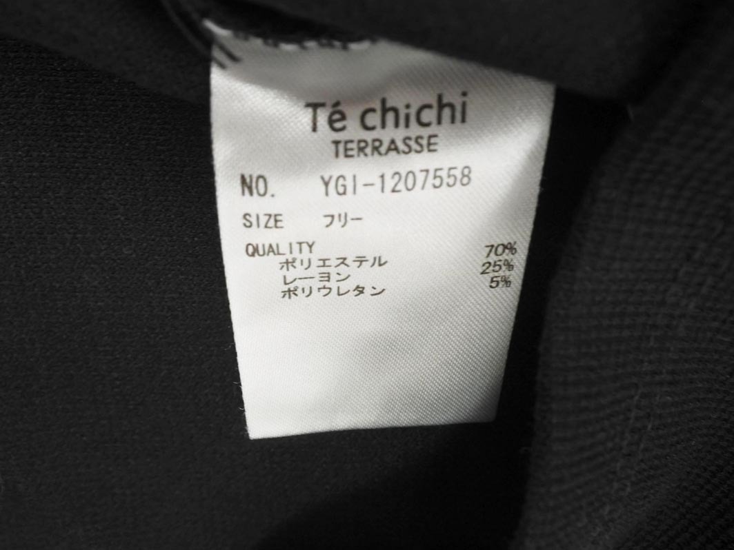 Techichi Te chichi French рукав V шея cut and sewn sizeF/ чёрный #* * fga9 женский