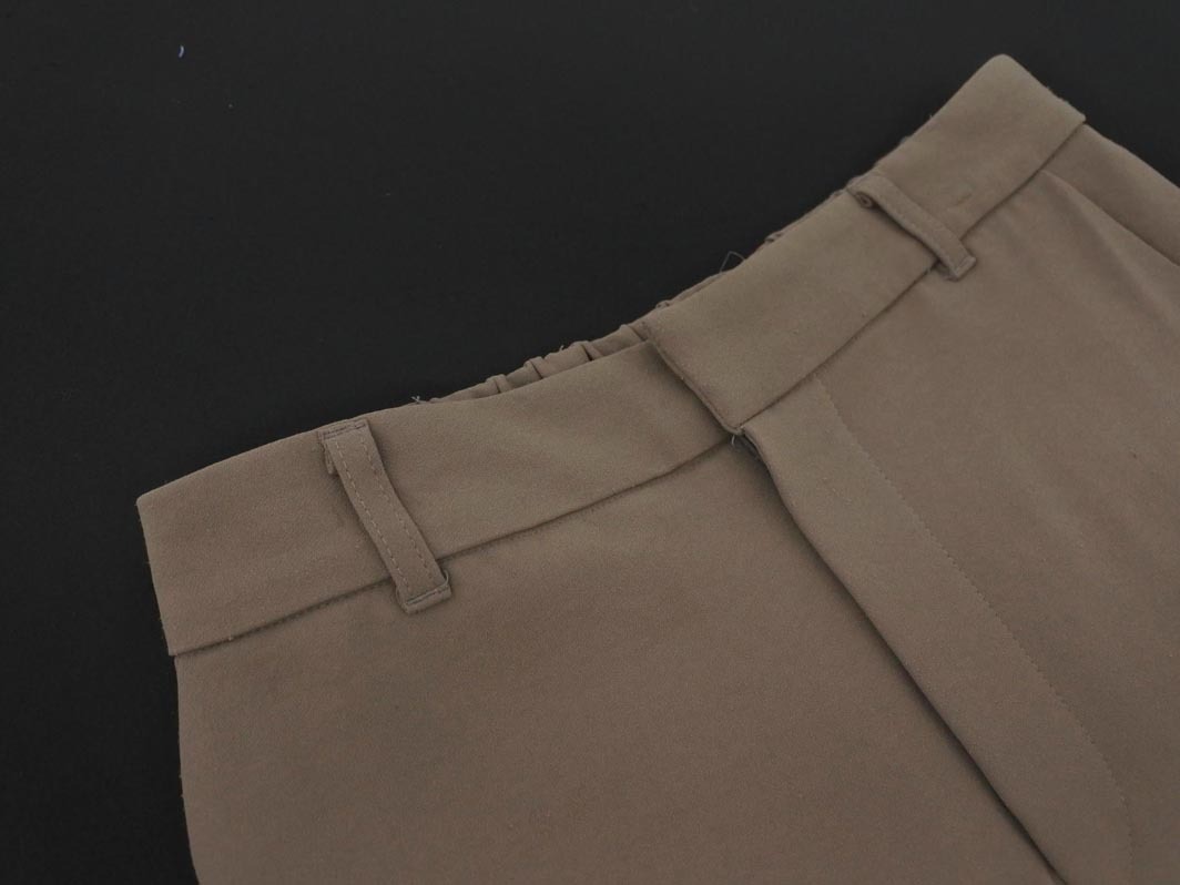 INDIVI インディヴィ スリット パンツ size36/モカ ■■ ☆ fgb1 レディース_画像2