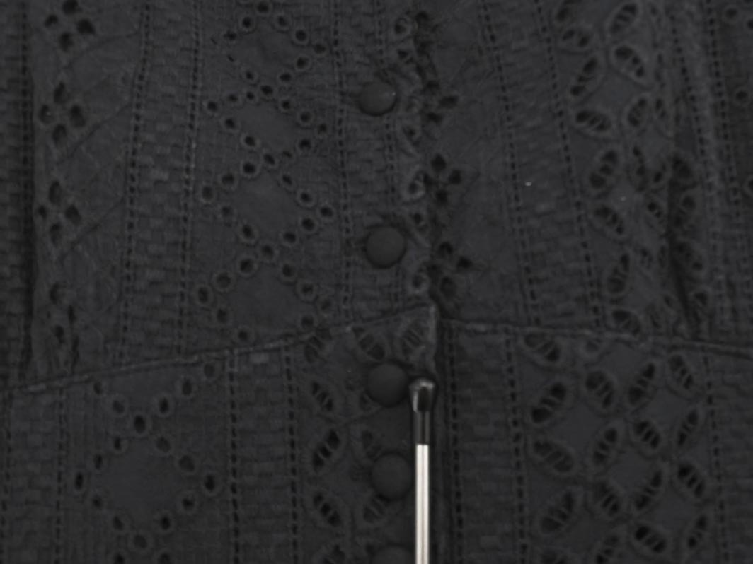 Heather ヘザー カットワークレース キャミソール ワンピース 黒 ◇■ ☆ fgb0 レディース_画像6