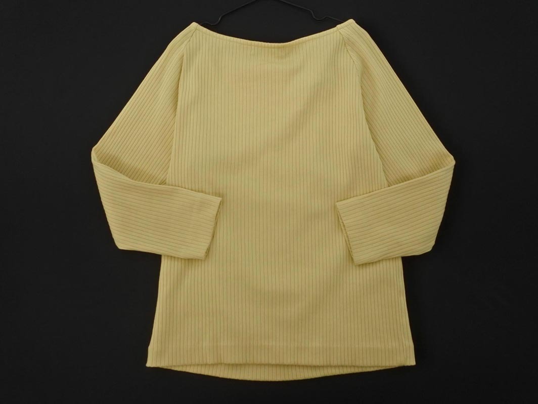 green label relaxing グリーンレーベルリラクシング ユナイテッドアローズ リブ カットソー 黄 ■◇ ☆ fgb0 レディース_画像5