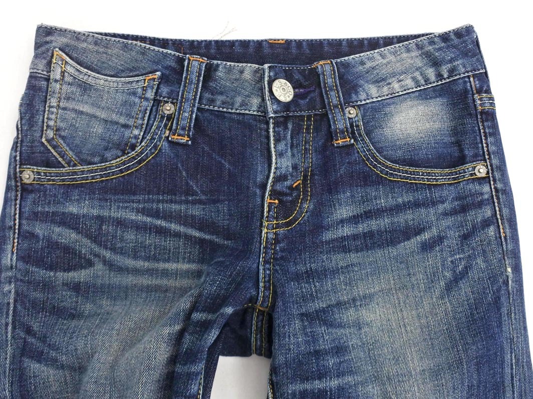 LEVI’S リーバイス OW372 0001 USED加工 デニムパンツ size28/紺 ■■ ☆ fgb0 レディース_画像2