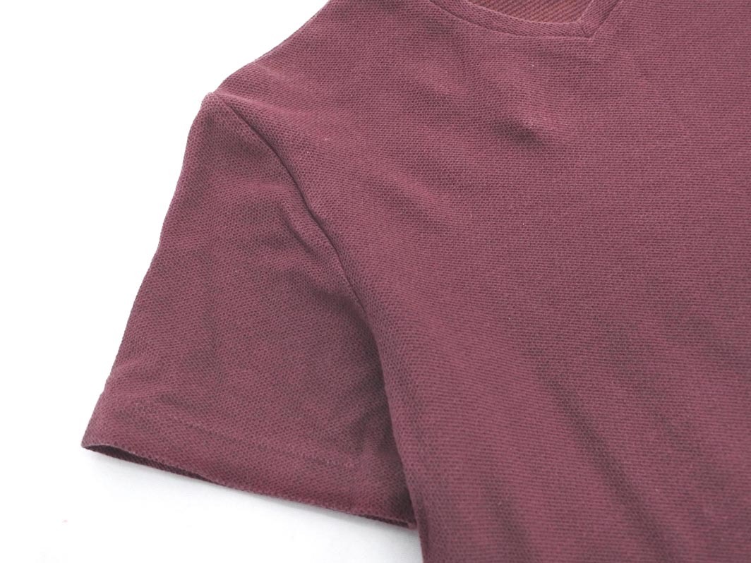 THE SHOP TK ザショップティーケー タケオキクチ Vネック カットソー sizeM/ボルドー ■◆ ☆ fgb4 メンズ_画像3