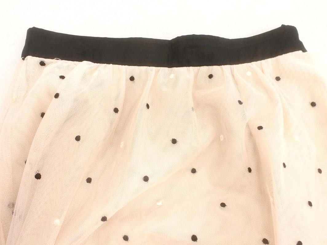 Apuweiser-riche アプワイザーリッシェ ドット柄 チュール ロング スカート size2/ベージュ ■◇ ☆ fgb4 レディース_画像2
