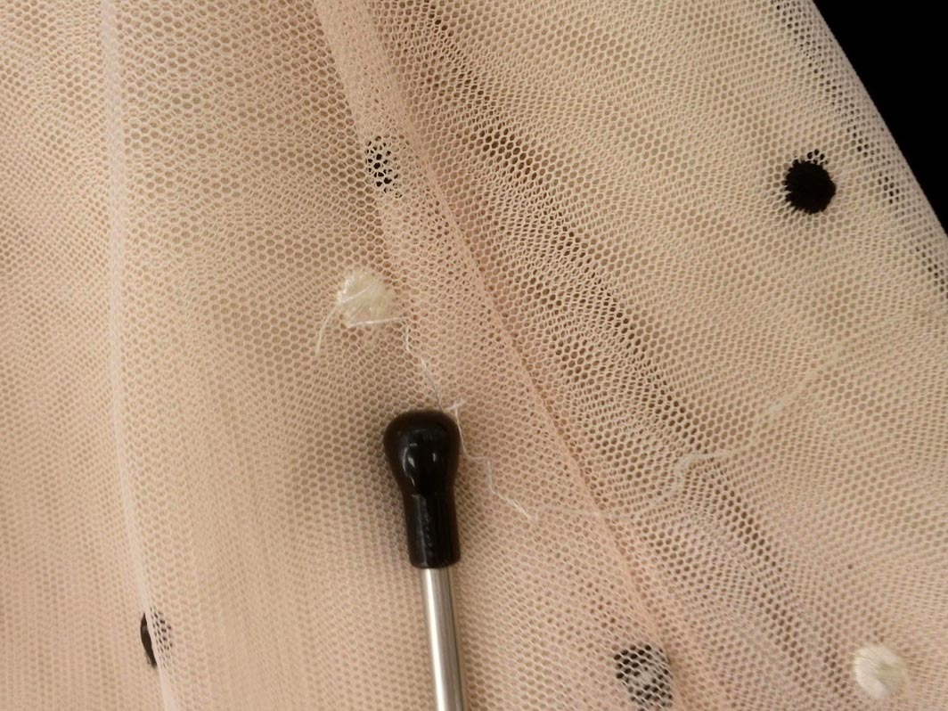 Apuweiser-riche アプワイザーリッシェ ドット柄 チュール ロング スカート size2/ベージュ ■◇ ☆ fgb4 レディース_画像6