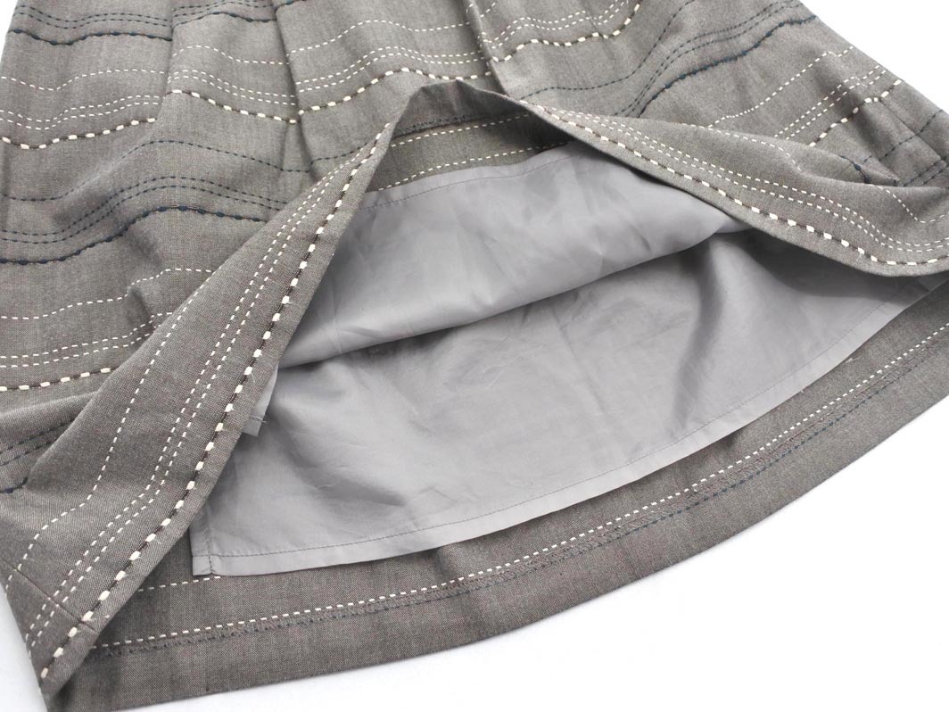 ネコポスOK COMME CA MODELS コムサモデルズ フレア スカート sizeM/グレー ■■ ☆ fgb4 レディース