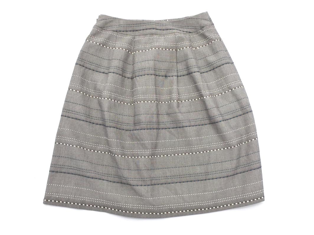 ネコポスOK COMME CA MODELS コムサモデルズ フレア スカート sizeM/グレー ■■ ☆ fgb4 レディース