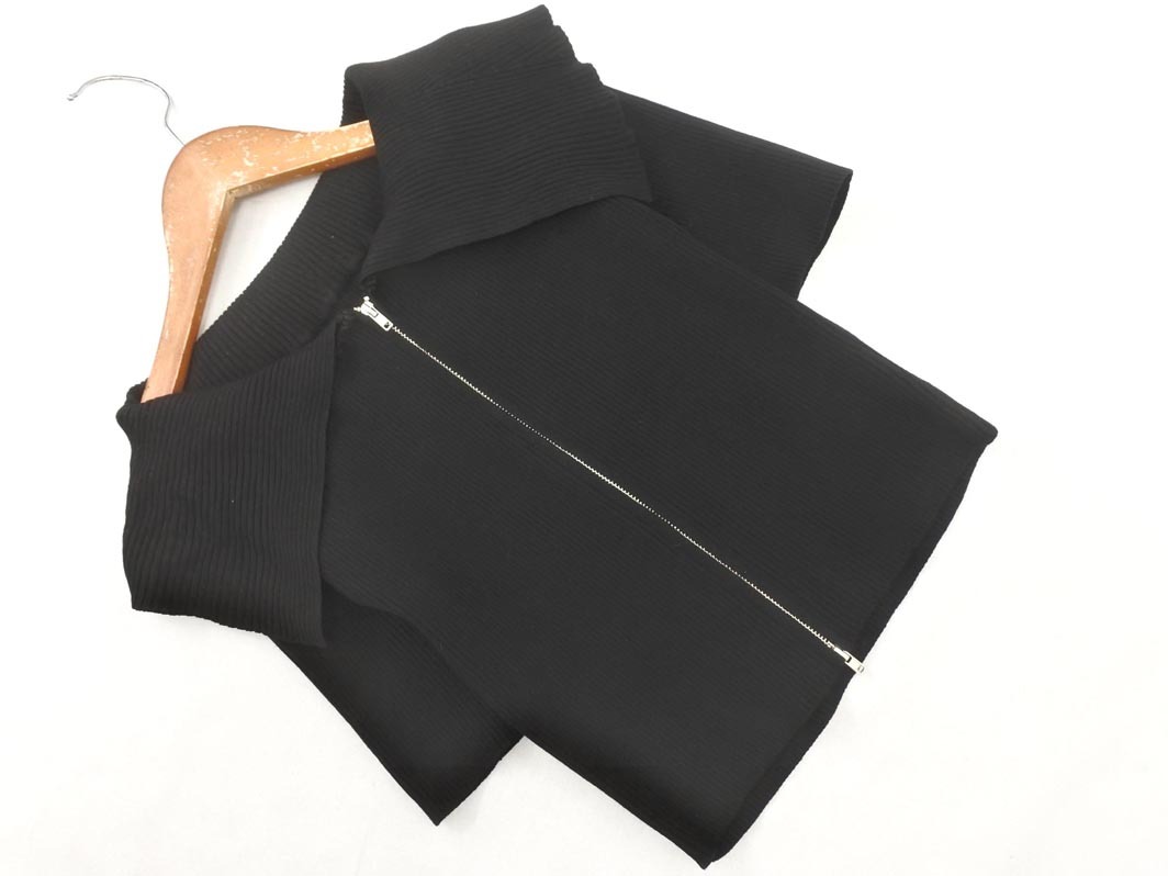 INGNI крыло Zip выше ребра кардиган sizeM/ чёрный #* * fgb5 женский 