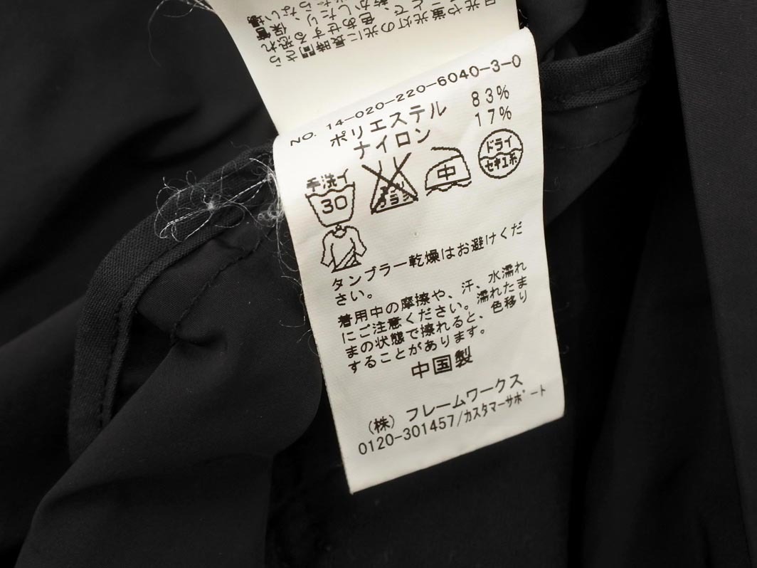 FRAME WORK フレームワーク トレンチ コート size38/黒 ■◇ ☆ fgb5 レディース_画像6