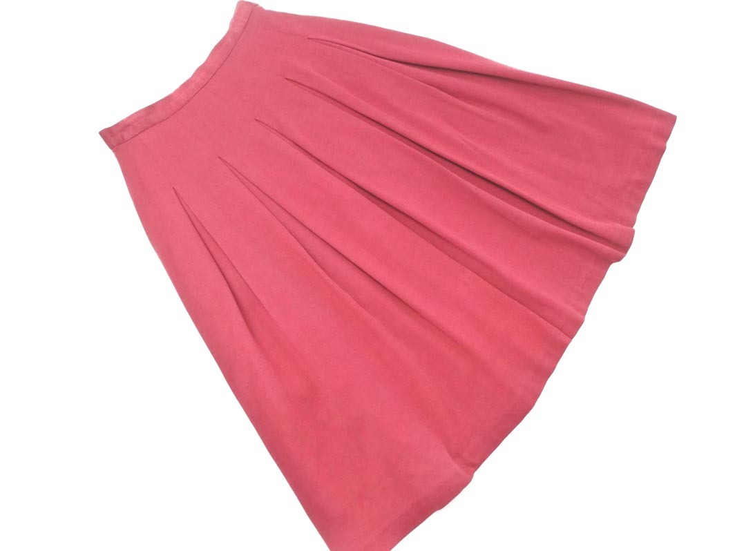 burberrys バーバリーズ タック スカート size9AB2/赤 ■◇ ☆ fgb5 レディース