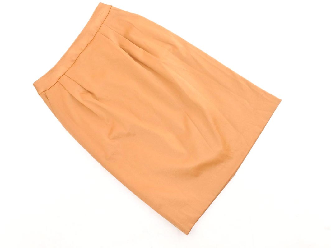 LAUTREAMONT ロートレアモン タック タイト スカート size38/キャメル ■■ ☆ fgb5 レディース