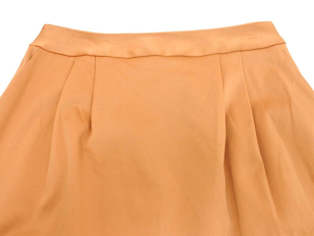LAUTREAMONT ロートレアモン タック タイト スカート size38/キャメル ■■ ☆ fgb5 レディース