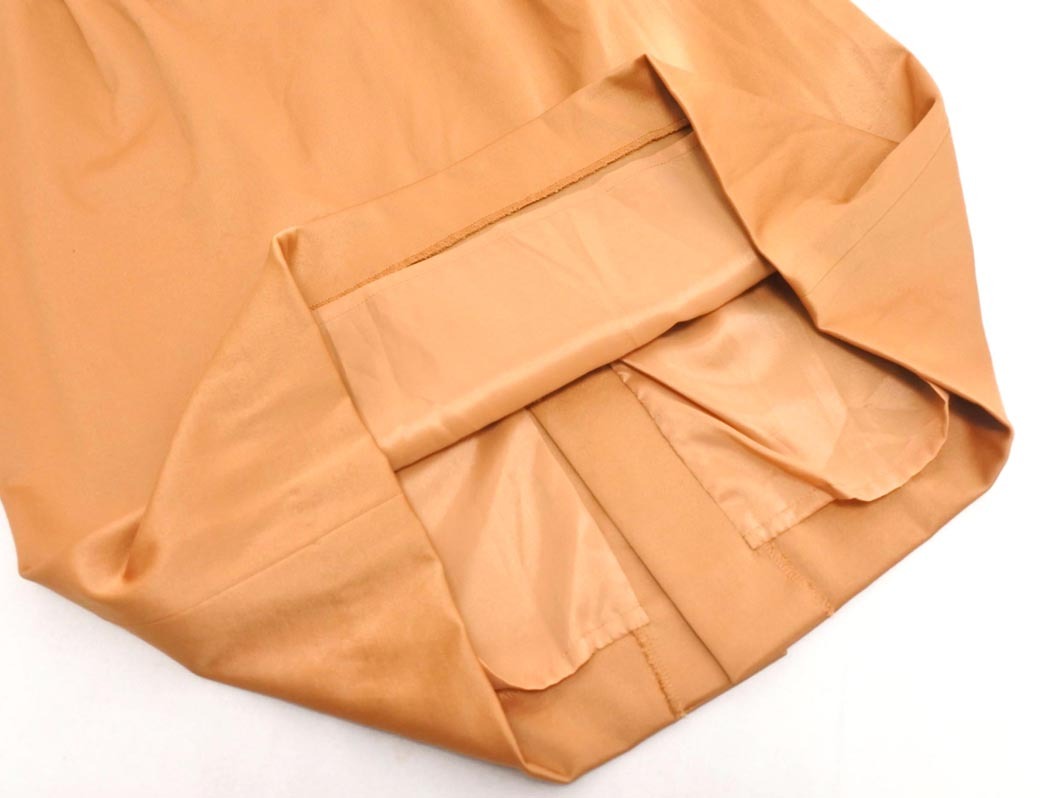 LAUTREAMONT ロートレアモン タック タイト スカート size38/キャメル ■■ ☆ fgb5 レディース