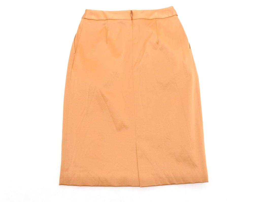 LAUTREAMONT ロートレアモン タック タイト スカート size38/キャメル ■■ ☆ fgb5 レディース