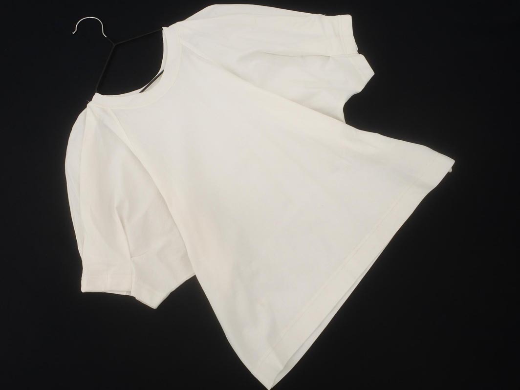ネコポスOK グリーンレーベルリラクシング ユナイテッドアローズ ボリュームスリーブ Tシャツ 白 ■◆ ☆ fgb8 レディース_画像1