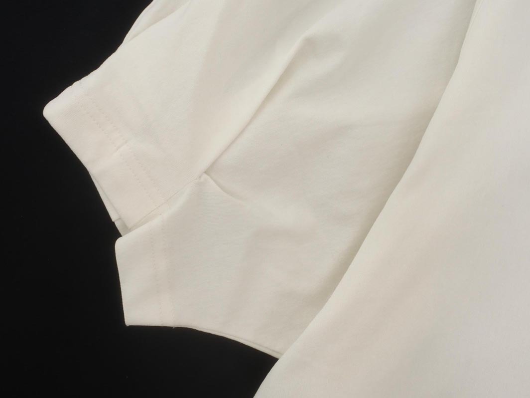 ネコポスOK グリーンレーベルリラクシング ユナイテッドアローズ ボリュームスリーブ Tシャツ 白 ■◆ ☆ fgb8 レディース_画像3