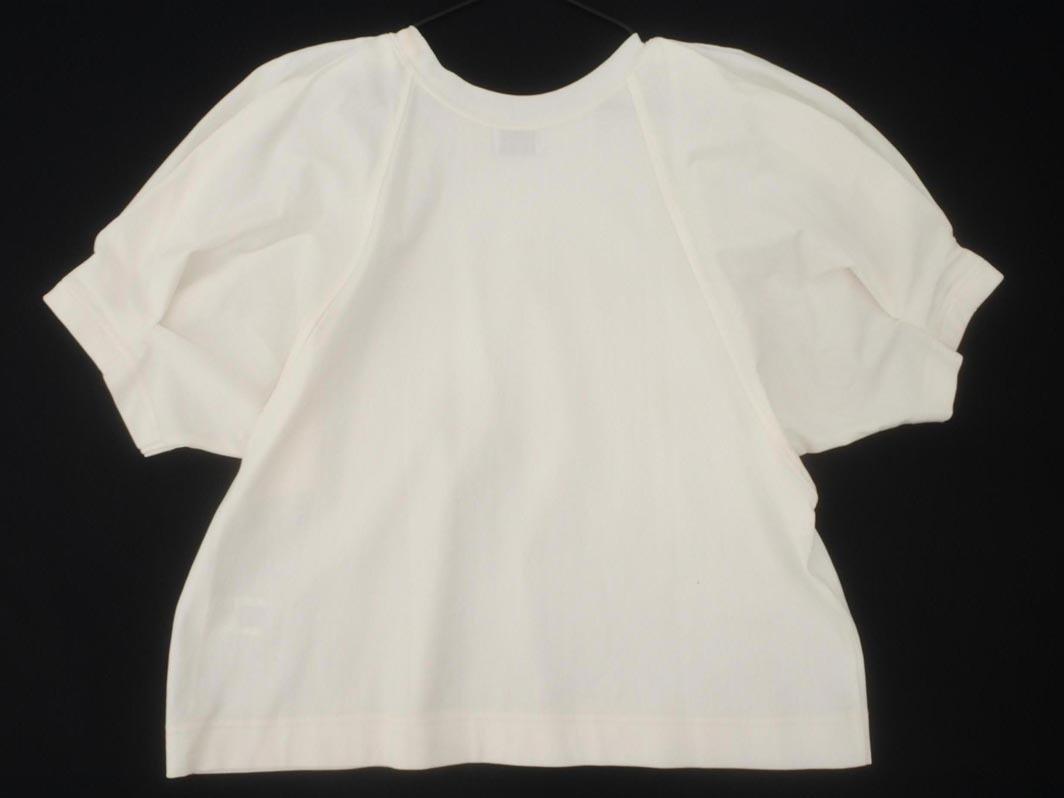 ネコポスOK グリーンレーベルリラクシング ユナイテッドアローズ ボリュームスリーブ Tシャツ 白 ■◆ ☆ fgb8 レディース_画像7