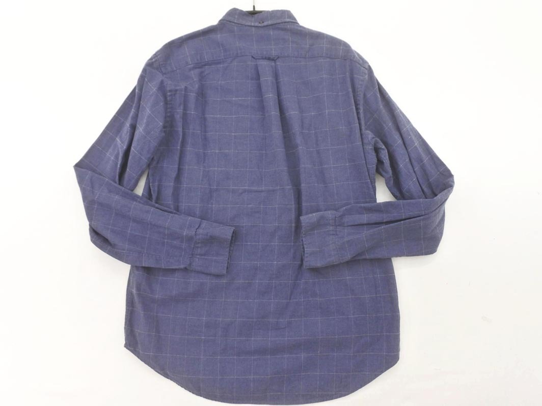 green label relaxing グリーンレーベルリラクシング ユナイテッドアローズ チェック ブラウス シャツ sizeM/青 ■◇ ☆ fgb8 メンズ_画像5