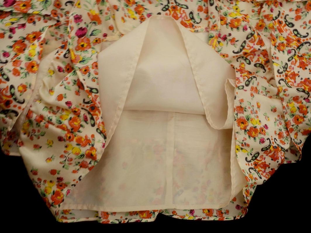 JILLSTUART ジルスチュアート シルク100% 花柄 ノースリーブ ワンピース size2/ベージュ ■◆ ☆ fgb8 レディース